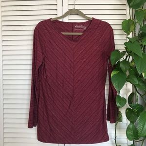 Eddie Bauer long sleeve top, size M